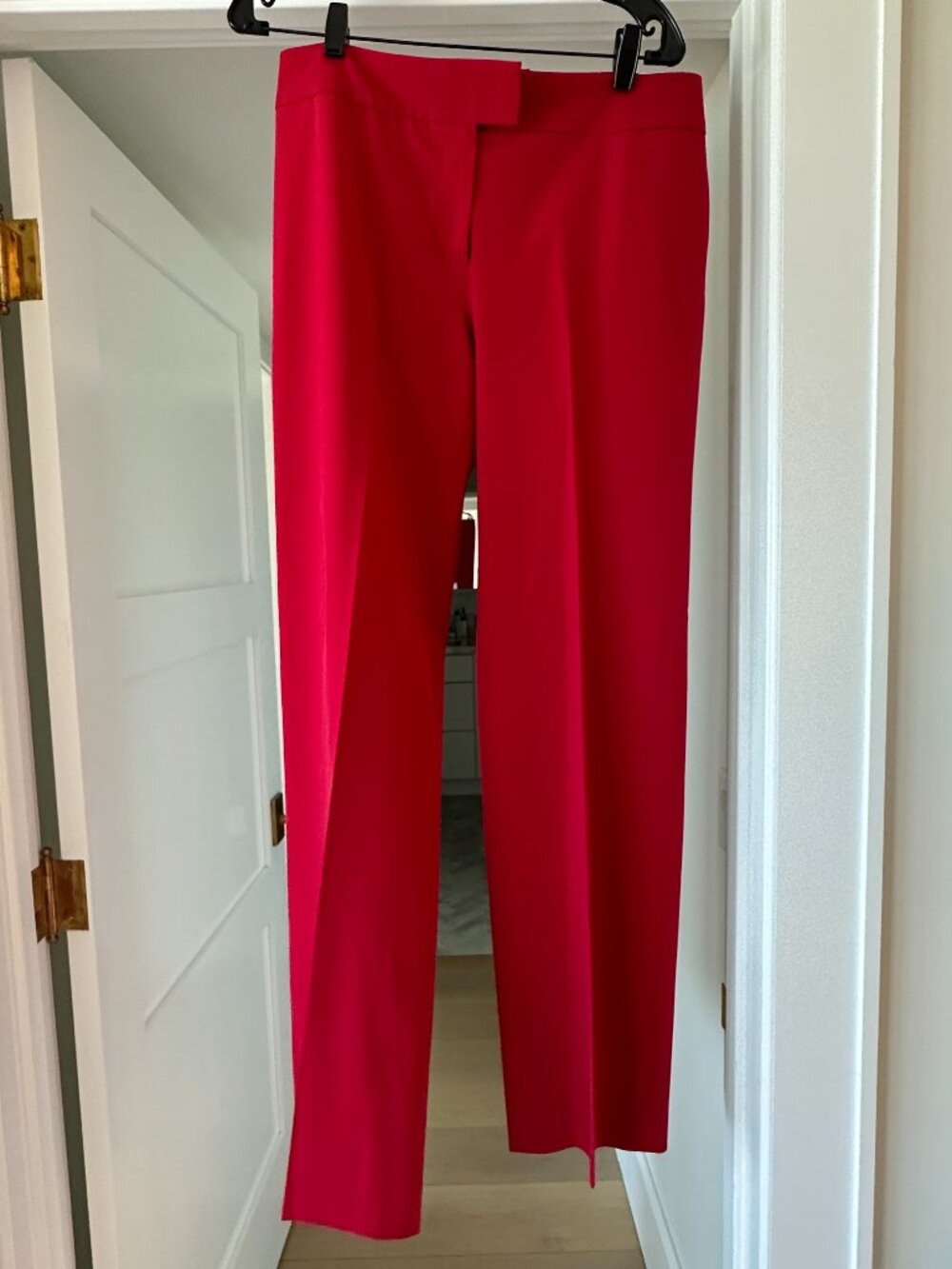 Escada Red Straight Leg Dress Pants Size 40 (US 10)